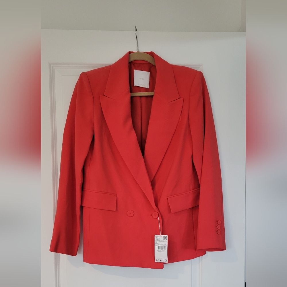 MANGO Women's Red Blazer